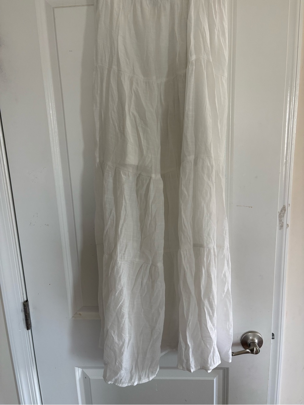 Rue21 Cream Tiered Maxi Skirt
